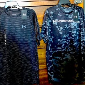 Two NEW Under Armour dry fit shirts